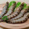 medium tiger Prawns, white Shrimps