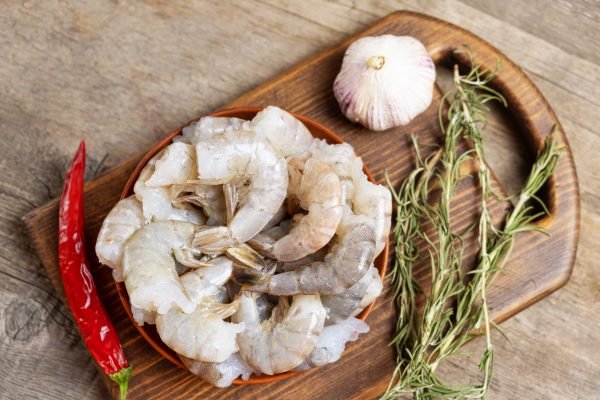 medium White Prawns, white Shrimps