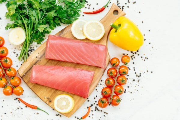 Tuna Fish Boneless, Soorai Meen Boneless, சூரை மீன்