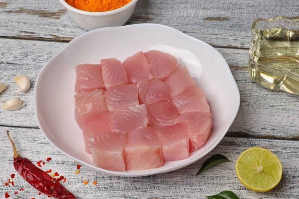 sea bass fish cubes, koduva meen pcs