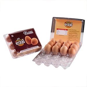 healthy brown chicken eggs