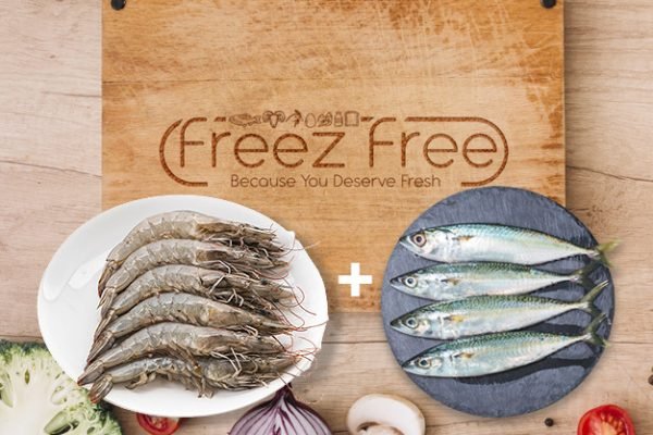 prawns with ayila fish combo